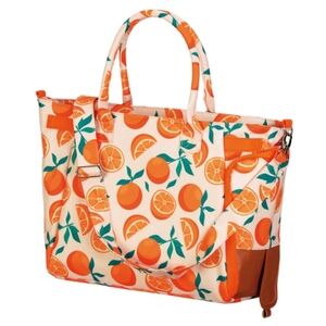 NWT Live in Style Aldi Wine Dispensing Tote Bag Insulated Cooler Pink Orange